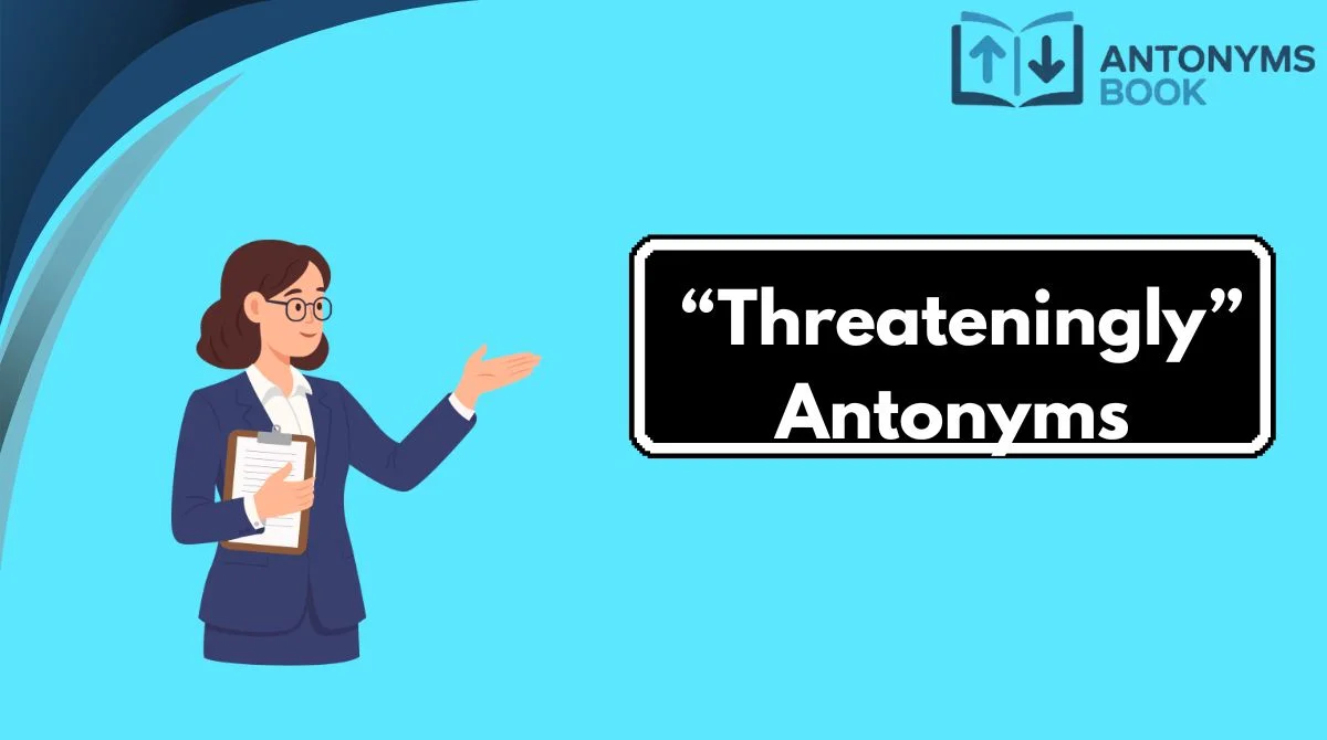 “Threateningly” Antonyms